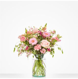Boeket Feestelijk roze Boeket Feestelijk roze